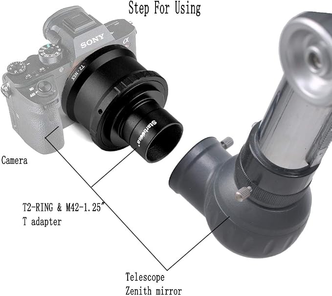 T2-Ring & M42 to 1.25" Telescope T Adapter - Image 4