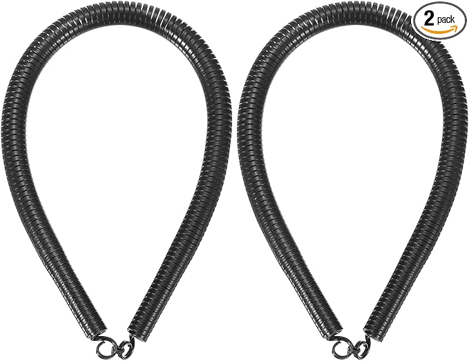 HARFINGTON 2pcs PVC Spring Tube Bender 12mm OD 380mm Long A Type Conduit Pipe Bender Bending Spring for Pipe Bending Devices in Home Hydropower, Black
