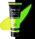 Artecho Yellow Glow in the Dark Acrylic Paint Set, 120ml / 4.05oz | Non-Toxic by Artecho