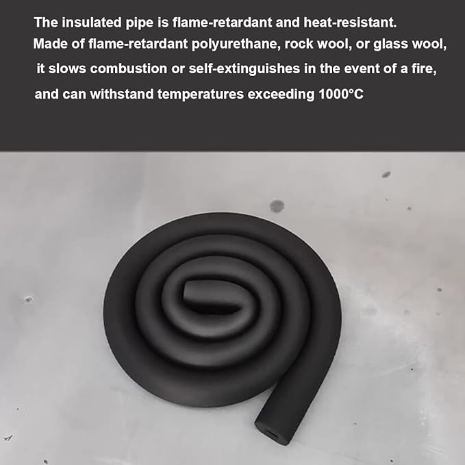 Foam Pipe Insulation - Pipe Insulation Foam Tube 1.7/1.8m (5.6/5.9ft) Long, Inner Diameter 25/50/90mm (1"/ 2"/3-5/9") ID, Suitable for Insulating Air Conditioning Water Pipes(7/9"*0.79"-5.9Ft)