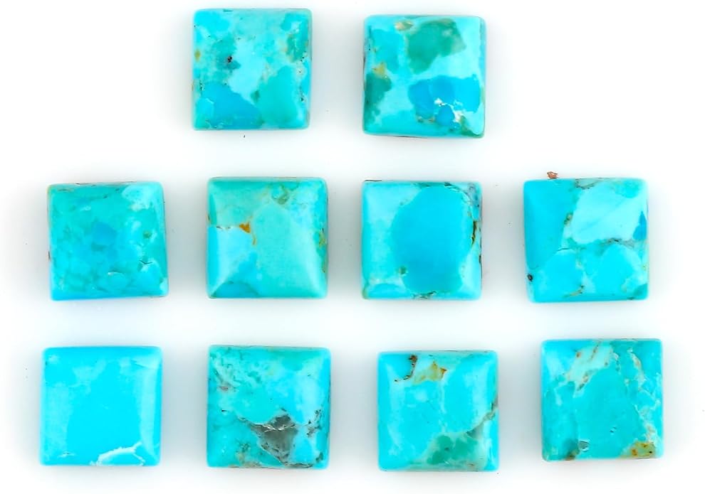 10pcs, Natural Gemstone Cabochon, Wholesale Assorted Flatback Crystals by CRYSTALINES