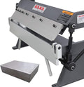 KAKA INDUSTRIAL Box and Pan Brake, 24-Inch Metal Brake Bender, 20-Gauge Mild Steel Capacity,0-135 Degree Adjustable Heavy-Duty Aluminum Brake W-2420A