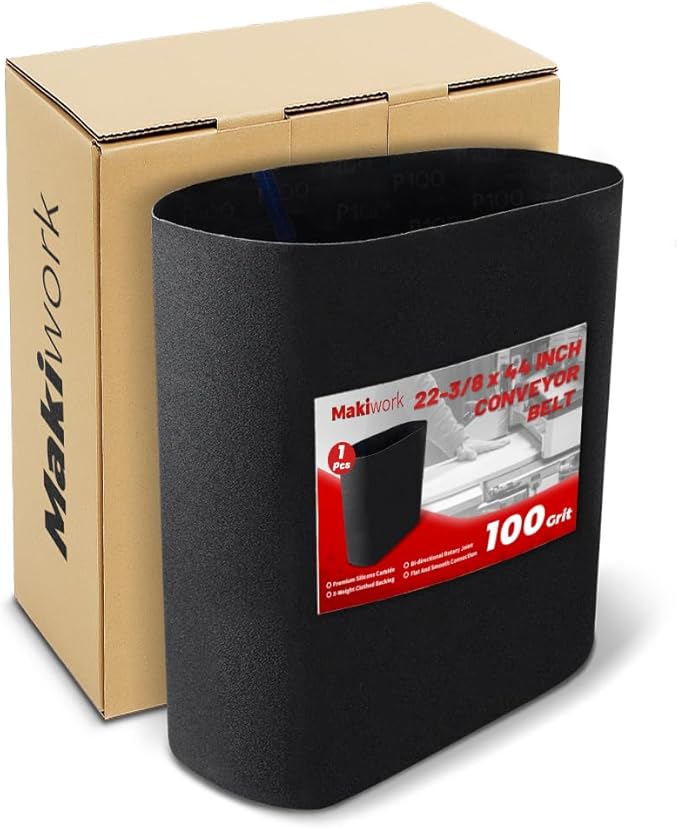 Drum Sander Feed Belt Conveyor - Compatible with JET JWDS-2244 Drum Sander, Silicone Carbide, 22-3/8" x 44", 100 Grit