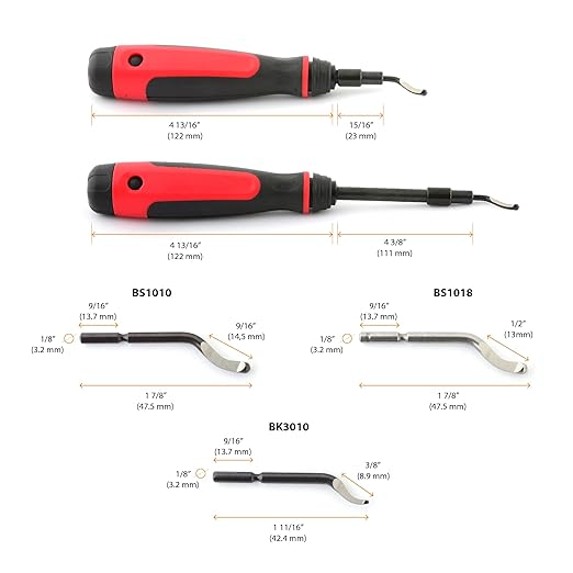 AFA Tooling - Extendable Neck Deburring Tool with 16 Extra Swivel Blades - Works on Metal, Resin, PVC Pipes, Copper, Plastic and 3D Printed Edges - Plumbing & 3D Printing Burr Removal Reamer Tool