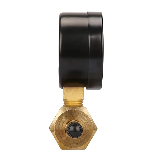 MEASUREMAN 2" Brass Gas Pressure Test Gauge Assembly, 3/4" FNPT Connection, 0-30 psi/kpa, +/-3-2-3% Accuracy