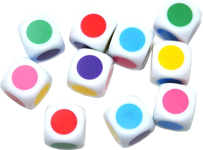 SmartDealsPro Set of 10 16MM Blank on Each Face D6 Six Sided Dice Teaching - Image 5