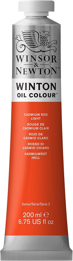 Winsor & Newton Winton Oil Color, 200ml Tube, Cadmium Red Light by WinsorNewton