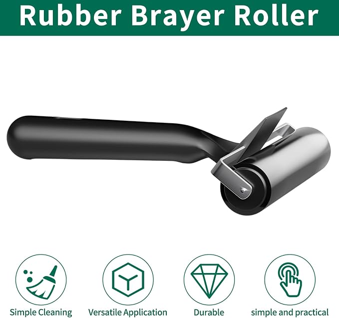 VinBee Soft Rubber Brayer Rollers - Image 4