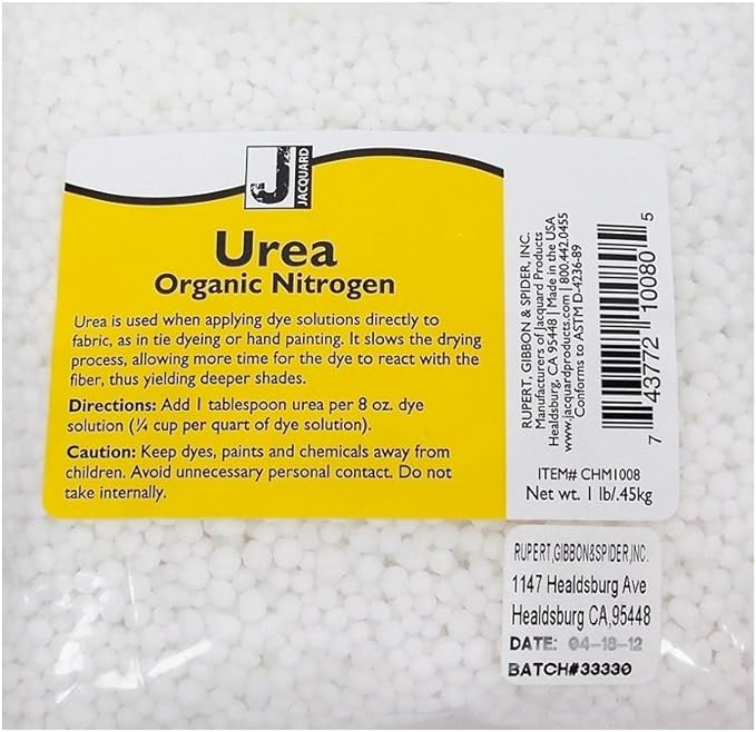 Jacquard Urea 1lb Pk for Tie Dye, Screen Printing & Fabric Dyeing | Prilled by Jacquard