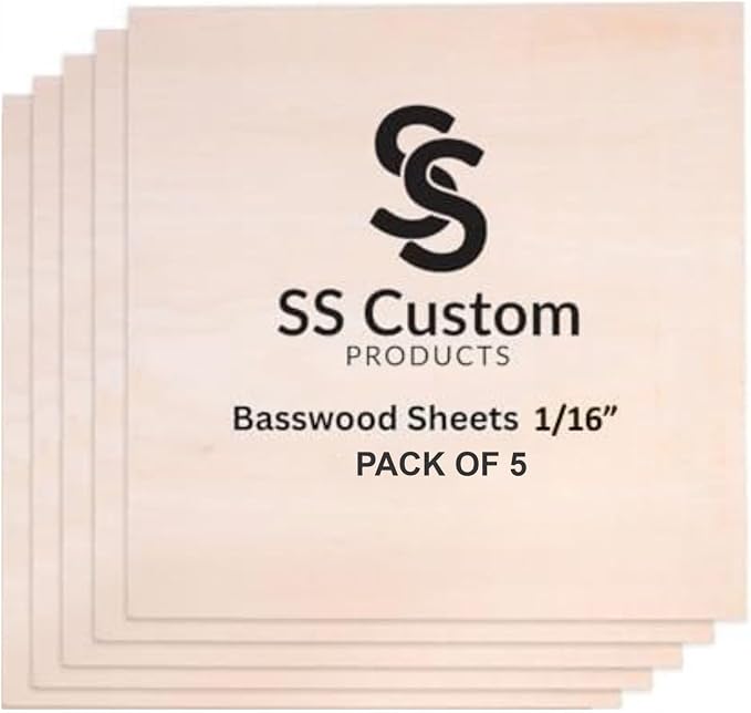 Basswood Sheets for Crafts by SSCustomPRODUCTS