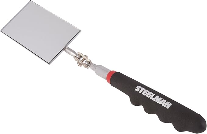 STEELMAN 41817 30-Inch Telescoping 2-Inch x 3.5-Inch Inspection Mirror