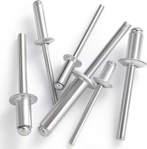 (170Pcs) 3/16" x3/8" Aluminum Blind Rivets, 4.8 x 10mm Pop Rivets,Rivets for Metal,Silver-(VG10108)