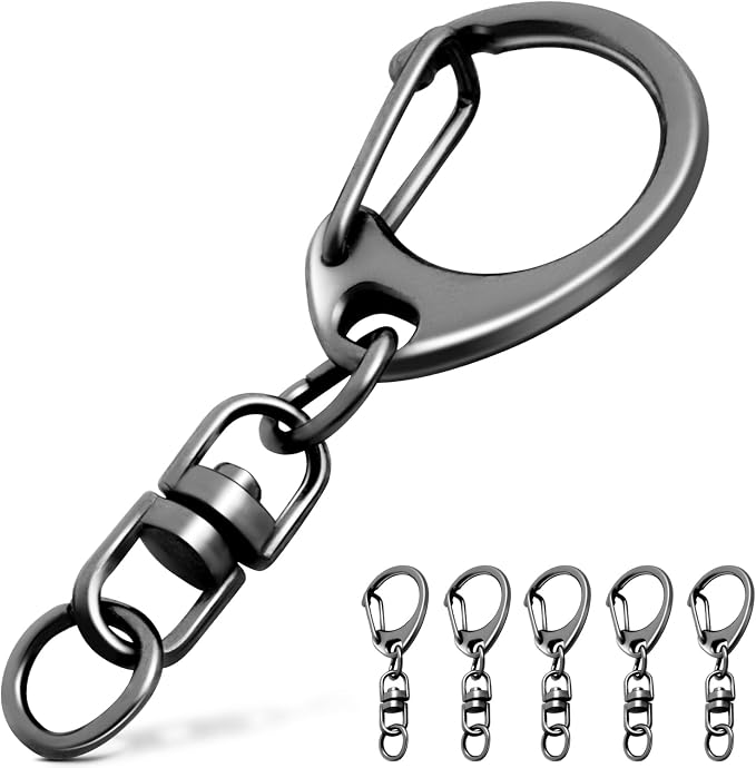 25 Pack Lobster Claw Clasps Keychain Kit, 1.8 Inch Keychain Clip by CooBigo