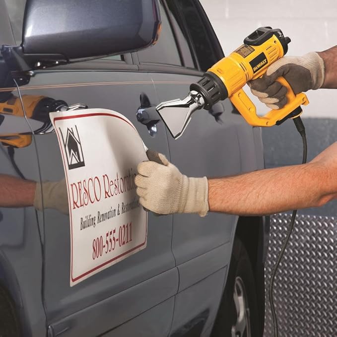 DEWALT Heat Gun with LCD Display & Hard Case/Accessory Kit (D26960K), Yellow