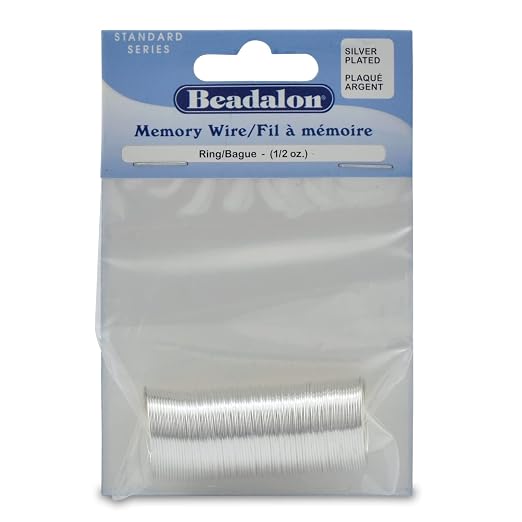 Beadalon Carbon Steel Memory Wire, 0.5 oz, Approx. 99 coils by Beadalon