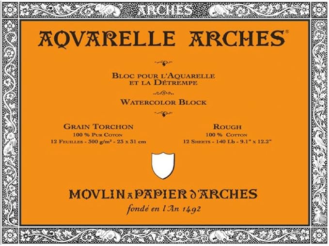 Arches Watercolor Paper Block, 140 pound by ARCHES