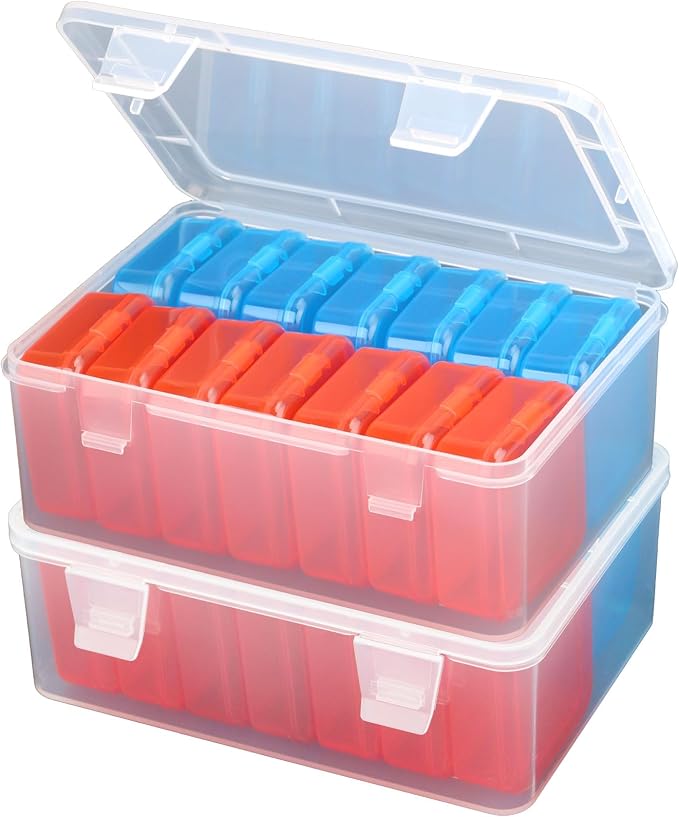 Mathtoxyz Small Bead Organizers, 30 Pieces Plastic Storage Cases Mini Clear by MathtoxyzCreateaBetterLife