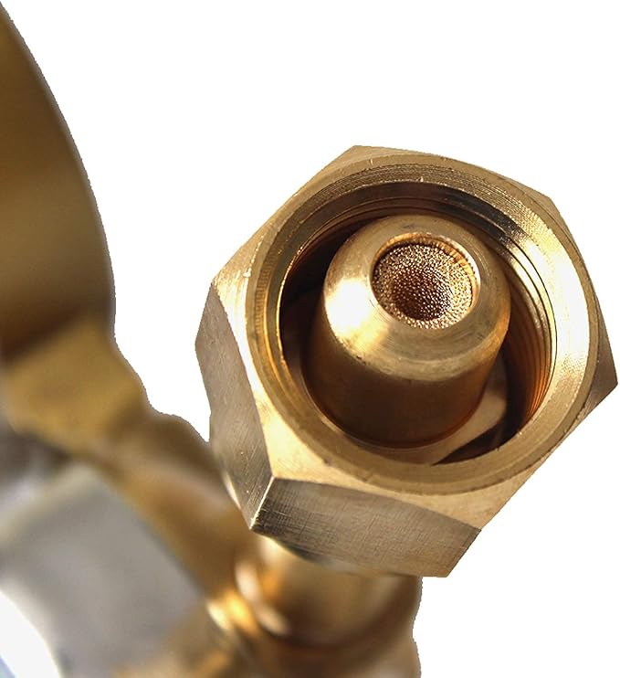 Heavy Duty Oxygen Regulator, Large Tank Gauge Cutting Torch Regulator, Outlet 0-200PSI Inlet 0-4000PSI CGA 540