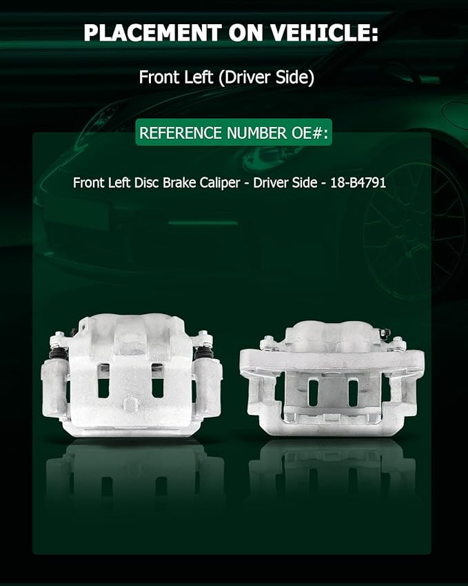 SCITOO Front Left Brake Caliper With Bracket 18-B4791 Compatible For Honda Odyssey 2005-2010