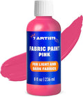 Pink Fabric Paint 8 fl. oz – Permanent Fabric Paint Pink by 7+Artists