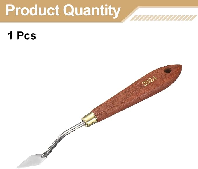 HARFINGTON Palette Knife Painting Tool 1.18" x 0.51" Stainless Steel Teardrop - Image 3