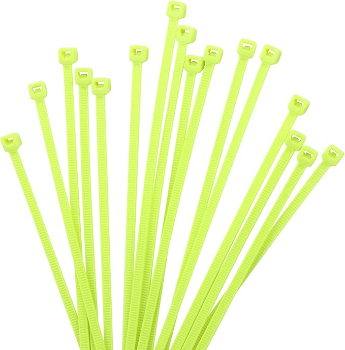 XINGO 1000 PCS 6 inch Cable Zip Ties, 18lb Strength, Small Tie Wraps Self-Locking Nylon Zip Ties for Indoor and Outdoor Use (Apple Green)