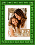 Solid Wood 5x7 Picture Frame Beaded Frame by QOTIB