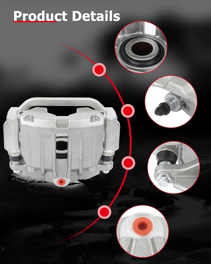 cciyu 18-B4727 Rear Right Brake Caliper Assembly w/Bracket For Cadillac 2000-2002,For Chevy 1999-2005,For GMC 1999-2005