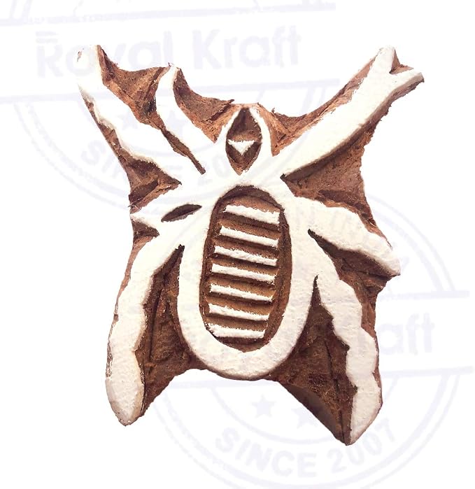 Royal Kraft Wooden Stamps DIY Fabric, Henna Printing Blocks THDtag074 - Image 3