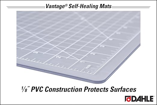 Dahle Vantage 10684 See-Through Premium Self-Healing Cutting Mat, 1/2" Grid - Image 7