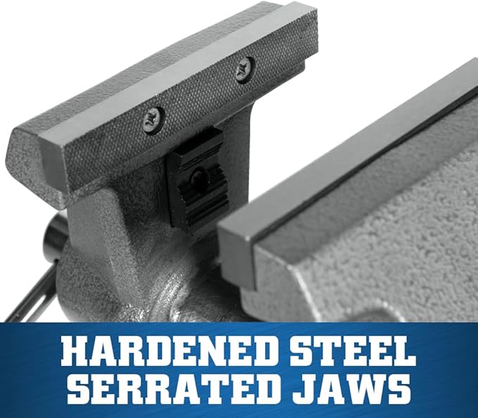 Wilton Mechanics Pro Bench Vise, 6-1/2" Jaw Width, 6" Jaw Opening, 4-3/8" Throat (Model 865M)