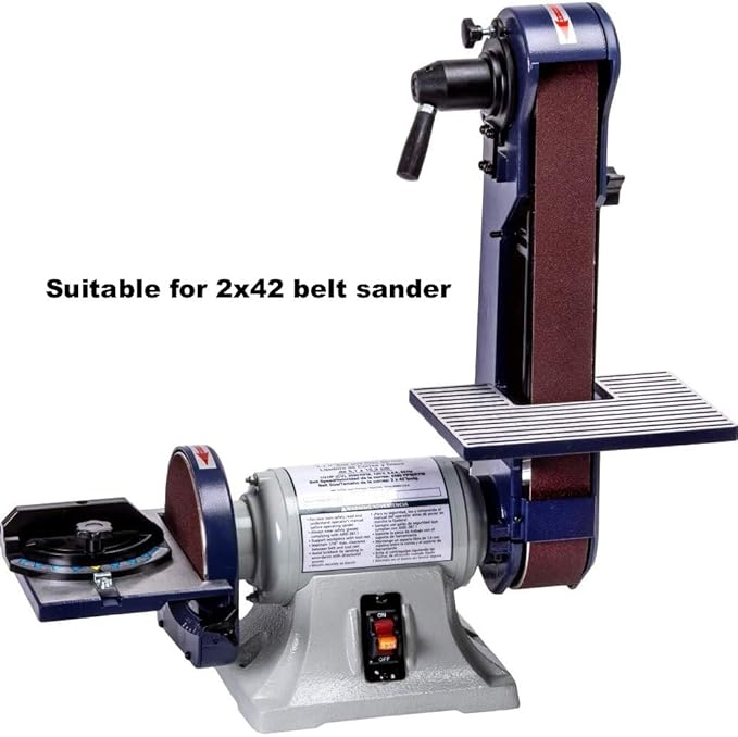 2x42 Sanding Belts, Aluminum Oxide Belt Sander Sandpaper, 2 Each of 40 80 120 150 240 400 Grits,12 Pack(2x42in)