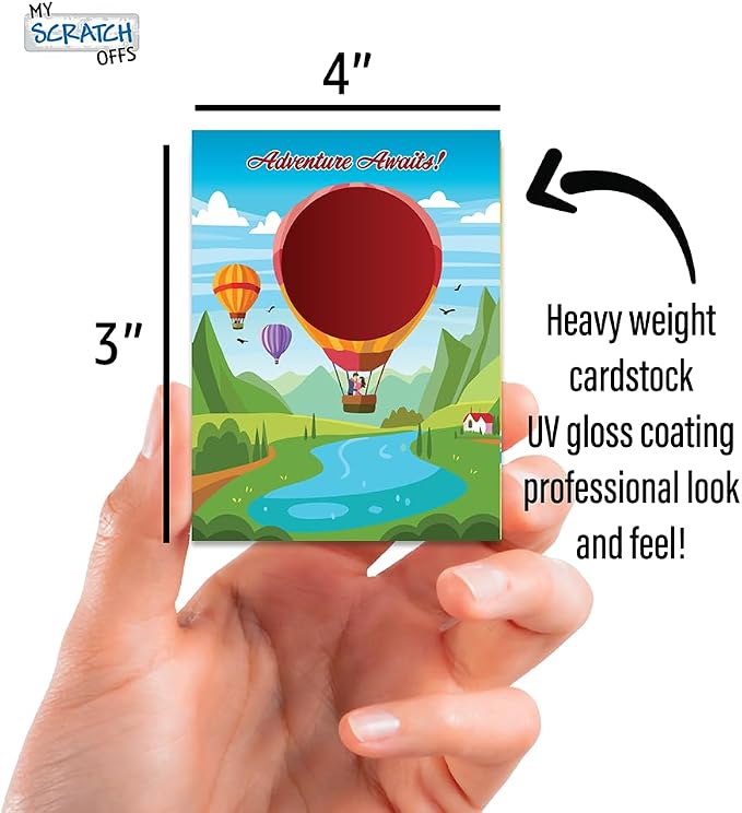 Make Your Own DIY Scratch Off Cards 20 Pack 3 in 4 in Note Cards and Stickers - Image 2