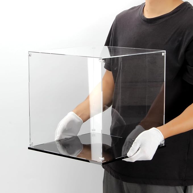 13 Inch Clear Self Assembly Acrylic Display Case, Display Box Storage Holder - Image 5