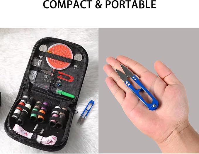 UCEC Compact Thread Snips Small Sewing Scissors 4.2 Inch Metal Thread Cutter - Image 4
