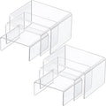 Chuangdi 2 Sets Acrylic Display Risers, Product Stand, Jewelry Display Riser by Chuangdi