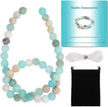 8mm Matte Amazonite Beads, 15-Inch Matte Round Loose Stone Beads by THRELE