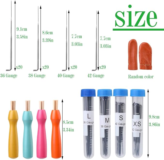 WONVOC Needle Felting Needles, 4 Sizes Triangle Felting Needles, Needle Felting - Image 2