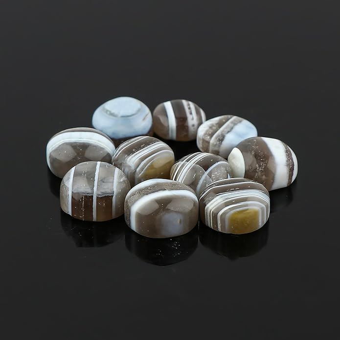 10pcs, Natural Gemstone Cabochon, Wholesale Assorted Flatback Crystals - Image 4