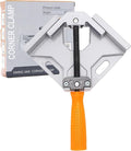 Durable Sturdy Right Angle Clamp 90°, Multi Function Right Angle Clamp with Skid Handle for Woodworking, Aluminum Alloy Adjustable Swing Jaw, Tools for Assembly Alignment Welding Picture (1, B.)