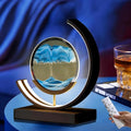 Moving Sand Art Lamp, 360 Degree Rotating Sands of Time Lamp by LLPCKPB