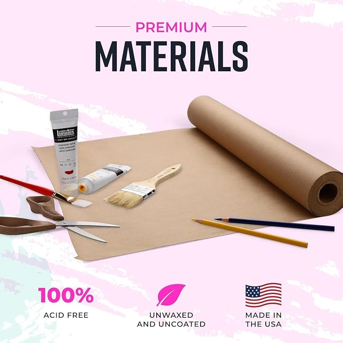 Bryco Goods 48" x 100' Brown Kraft Paper Roll - Image 3