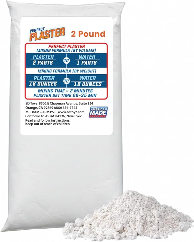 Perfect Plaster for Pottery & Ceramic Slip Casting Molds, Non-Toxic Water-Based by PerfectCraft