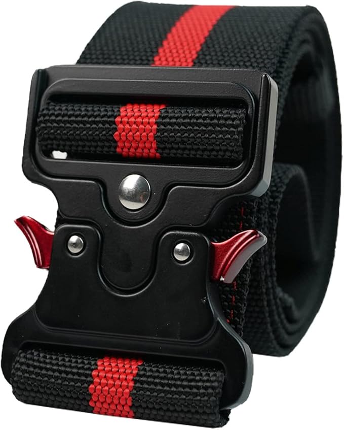 MELOTOUGH 2" Nylon Web Work Belt with Heavy Duty Quick Release Rugged Metal Buckle outdoor men's belt