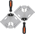 Corner Clamp, 2pcs 90 Degree Right Angle Clamp with Adjustable Aluminum Alloy Swing Jaw, Single Handle Clamps for Woodworking Tools Photo Framing, Present for Men Dad 15.1 Inch
