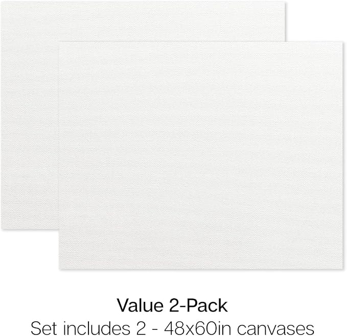 KINGART Stretched White Canvas Set – Rectangle, 48x60 Inch, Triple Gesso Primed - Image 6