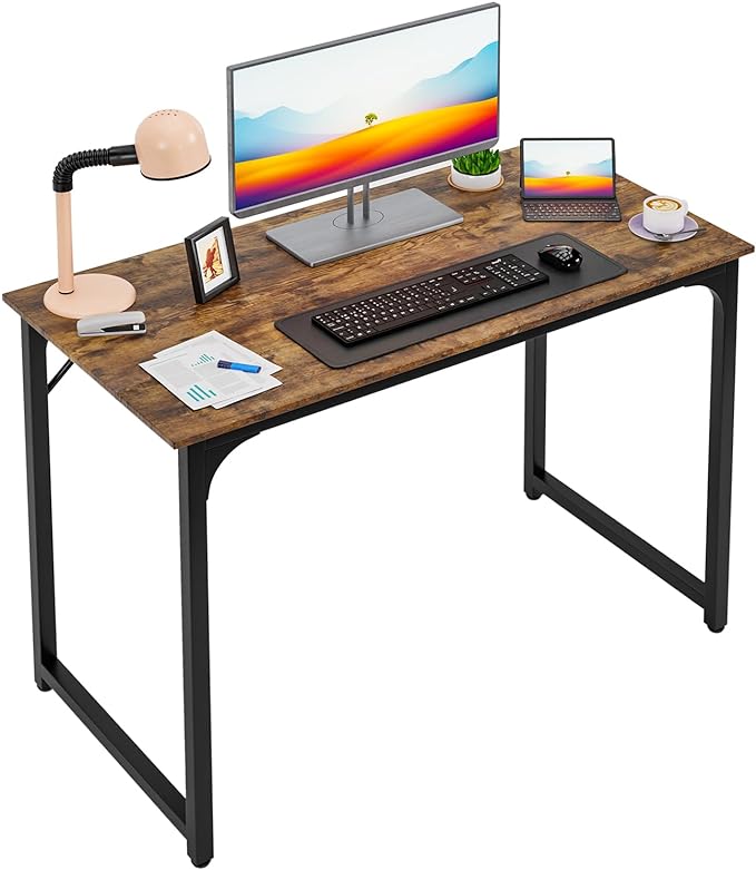 PayLessHere | 39 Inch Computer Desk | Brown | Office Desk by PayLessHere