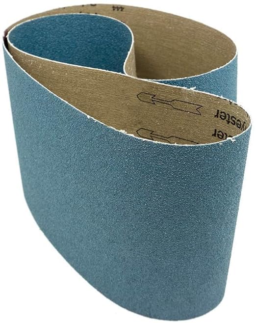 Benchmark Abrasives 6 x 48 Inch Sanding Belts with Zirconia Grains, Sand Paper for Metal Grinding, Sanding, Knife Polishing, Surface Blending Belt Sander Paper Belt for Woodworking (2 Pack), 80 Grit