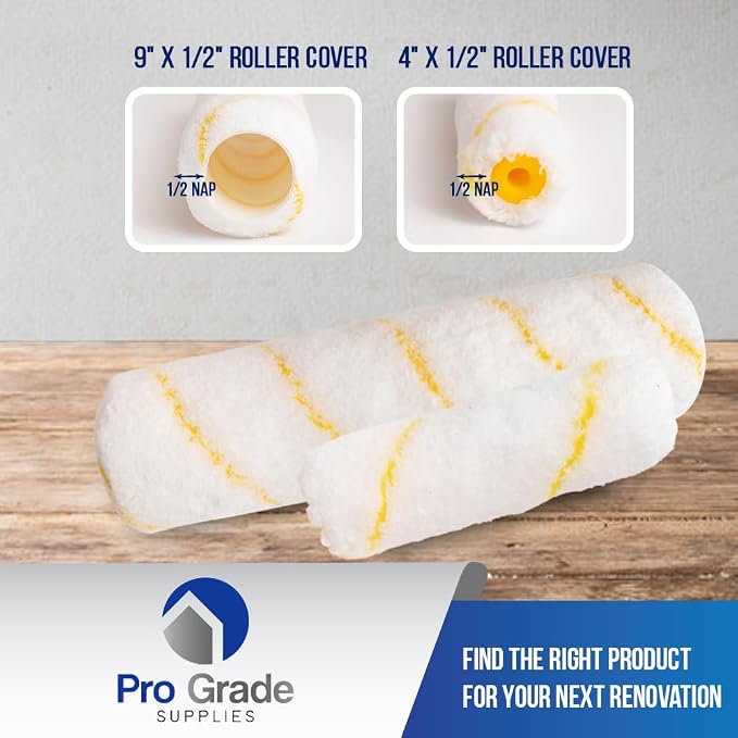 Pro Grade Paint Roller Kit, Paint Brushes - Image 7