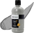 Artecho Grey Acrylic Paint 500ml / 17oz Large Bottle | Semi Glossy Finish by Artecho